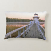 メイン州アローシック島ダブリングポイントライトハウス アクセントクッション (裏面)