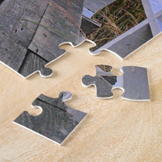 メイン州アローシック島ダブリングポイントライトハウス ジグソーパズル (側面)