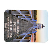 メイン州アローシック島ダブリングポイントライトハウス マグネット (横)