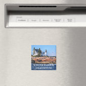 メイン州ウィンターハーバーライトハウス マグネット (インサイチュ (食洗機))