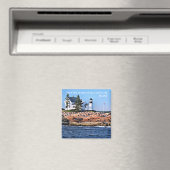 メイン州ウィンターハーバーライトハウス マグネット (インサイチュ (食洗機))