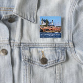 メイン州ウィンターハーバーライトハウス 缶バッジ (インサイチュ)