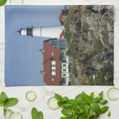 メイン州エリザベス岬ポートランドヘッドライト キッチンタオル (折り畳み)