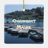 メイン州オグンジットのパーキンスの入り江 セラミックオーナメント (裏面)