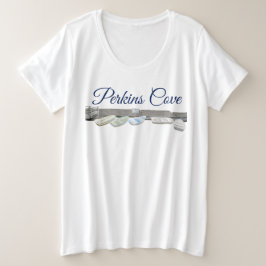 メイン州オグンジットのパーキンスの入り江 プラスサイズTシャツ