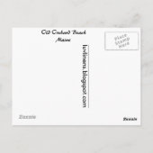 メイン州オールドオーチャードビーチ ポストカード (裏面)