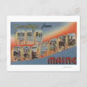 メイン州オールドオーチャード – ラージレターシーン ポストカード (正面)