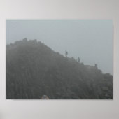 メイン州カサディンのナイフエッジトレイルのハイカー ポスター (正面)