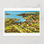 メイン州カムデンのヴィンテージビュー ポストカード (正面)