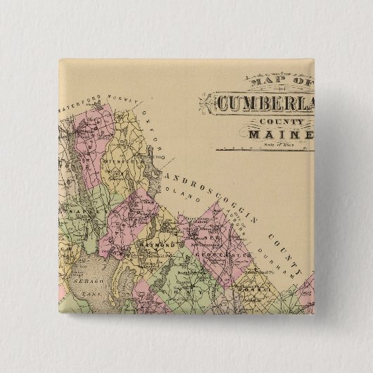 メイン州カンバーランド郡 缶バッジ (正面)