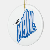 メイン州クリスマスツリーオーナメント セラミックオーナメント (左)