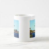 メイン州ケネブンクポートのブッシュ化合物 コーヒーマグカップ (中央)