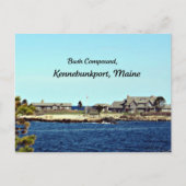 メイン州ケネブンクポートのブッシュ化合物 ポストカード (正面)