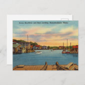 メイン州ケネブンクポートKen-River Boat Landing ポストカード (正面/裏面)