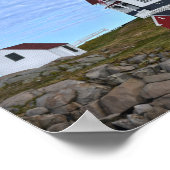 メイン州ケープ・ネディックのナブルライト ポスター (角)