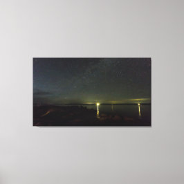 メイン州ゴールズボロ湾の夜空 キャンバスプリント