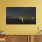 メイン州ゴールズボロ湾の夜空 キャンバスプリント (インサイチュ (リビング))