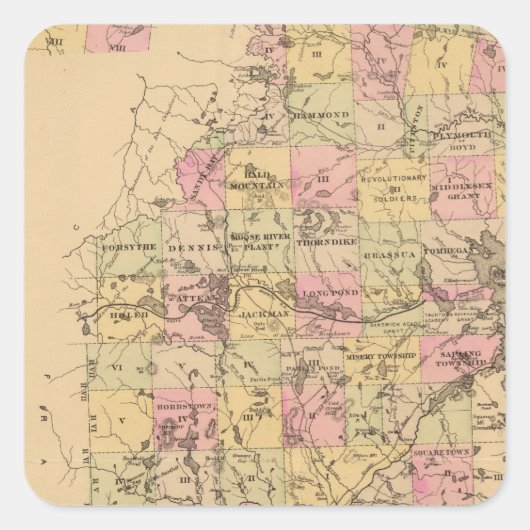 メイン州サマーセットカウンティ スクエアシール (正面)