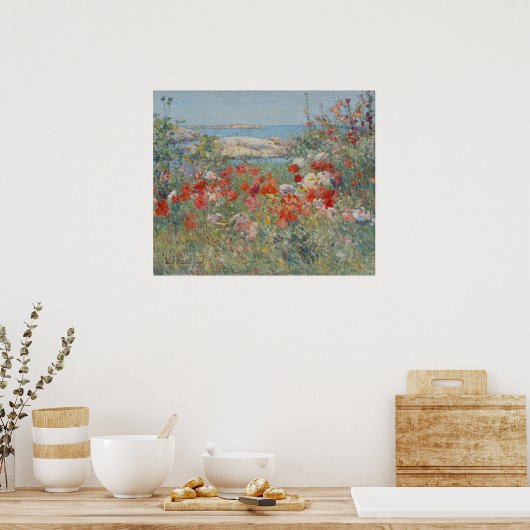 メイン州ショールズ諸島のシーリア・タクスターズガーデン ポスター (キッチン)