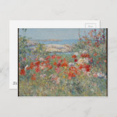 メイン州ショールズ諸島のシーリア・タクスターズガーデン ポストカード (正面/裏面)