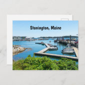 メイン州ストニントンのウォーターフロント ポストカード (正面/裏面)