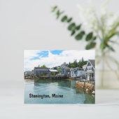 メイン州ストニントンのウォーターフロント ポストカード (スタンド正面)