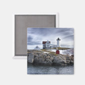 メイン州ニューヨークにある「ヌブル岬」のネドリック灯台 マグネット (正面/裏面)