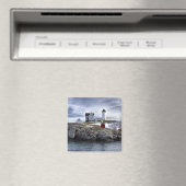 メイン州ニューヨークにある「ヌブル岬」のネドリック灯台 マグネット (インサイチュ (食洗機))