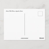 メイン州ハウスインオーガスタメイン ポストカード (裏面)