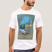 メイン州ハンコック郡マウントデザート島、アメリカ合衆国 Tシャツ (正面)