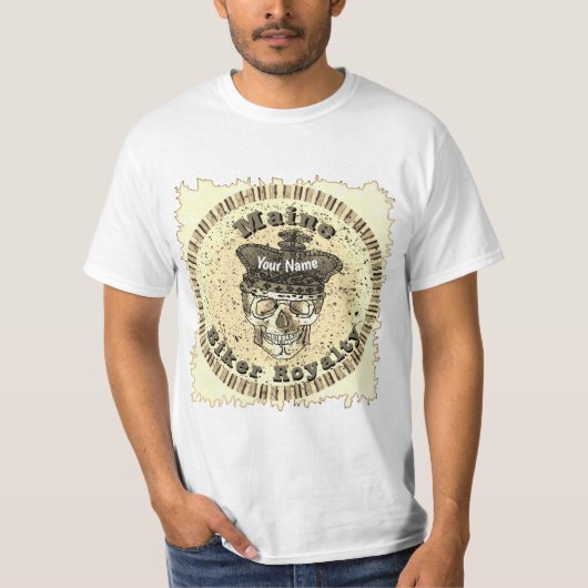 メイン州バイカーTシャツ Tシャツ (正面)