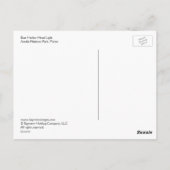 メイン州バスハーバーヘッドライト ポストカード (裏面)