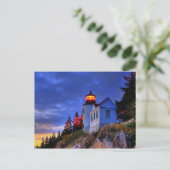メイン州バスハーバーライトハウス ポストカード (スタンド正面)