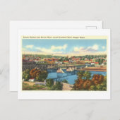 メイン州バンゴールのヴィンテージビュー ポストカード (正面/裏面)