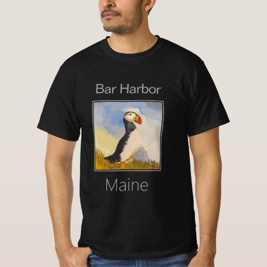 メイン州バーハーバー Tシャツ (正面)