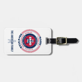 メイン州パーソナライズされたギフトラゲージタグ ラゲッジタグ