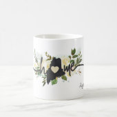 メイン州パーソナライズされたユアホームシティ素朴 コーヒーマグカップ (中央)