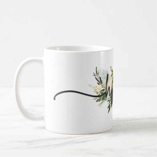 メイン州パーソナライズされたユアホームシティ素朴 コーヒーマグカップ (左)