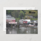 メイン州ブーズベイハーバー ポストカード (正面/裏面)