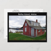 メイン州ベイリー島ロブスターシャック ポストカード (正面/裏面)