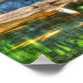 メイン州ベテルのサンデーリバーの橋 ポスター (角)