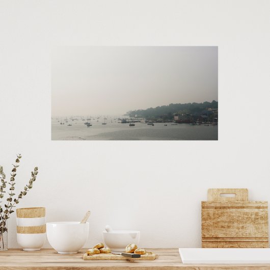 メイン州ベルファストの港 ポスター (キッチン)