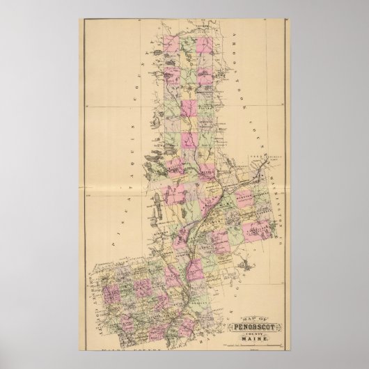 メイン州ペノブスコット郡 ポスター (正面)