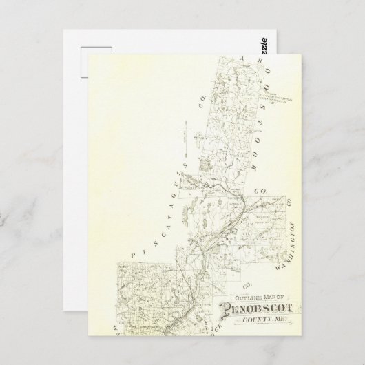 メイン州ペノブスコット郡 ポストカード (正面/裏面)