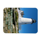 メイン州ペマキッドポイントライトハウス マグネット (横)