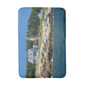 メイン州ホワイトヘッドアイランドライトハウス バスマット (正面縦)