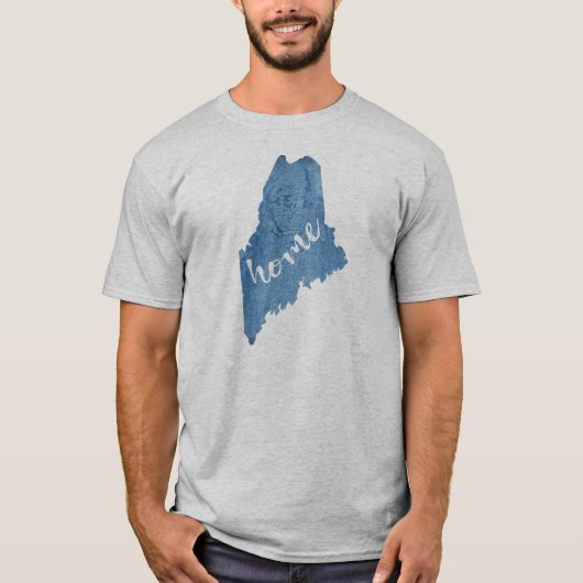メイン州ホームウッドグレイン Tシャツ (正面)