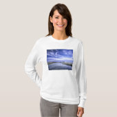 メイン州ポファムビーチ州立公園。USA。巻雲 Tシャツ (正面フル)
