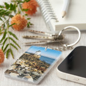 メイン州ポートランドブレークウォーターライトハウス キーホルダー (正面右)