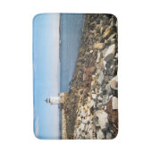 メイン州ポートランドブレークウォーターライトハウス バスマット (正面縦)